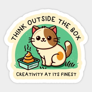 THINK OUTSIDE THE BOX Sticker
